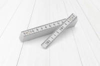 Zollstock 1m Kunststoff weiß Zollstock 1m Kunststoff weiß