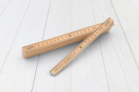 Zollstock BAUER 2m Holz natur mit 90° Rastung Zollstock BAUER 2m Holz natur mit 90° Rastung