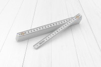 Zollstock 2m Kunststoff weiß Zollstock 2m Kunststoff weiß