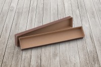 Geschenkverpackung für 2m Zollstock dunkelbraun Geschenkverpackung für 2m Zollstock dunkelbraun